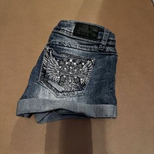 zco denim jean shorts, size 0